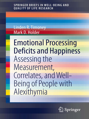 cover image of Emotional Processing Deficits and Happiness